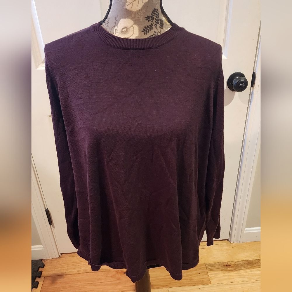 H&M brown long sleeve sweater top XL